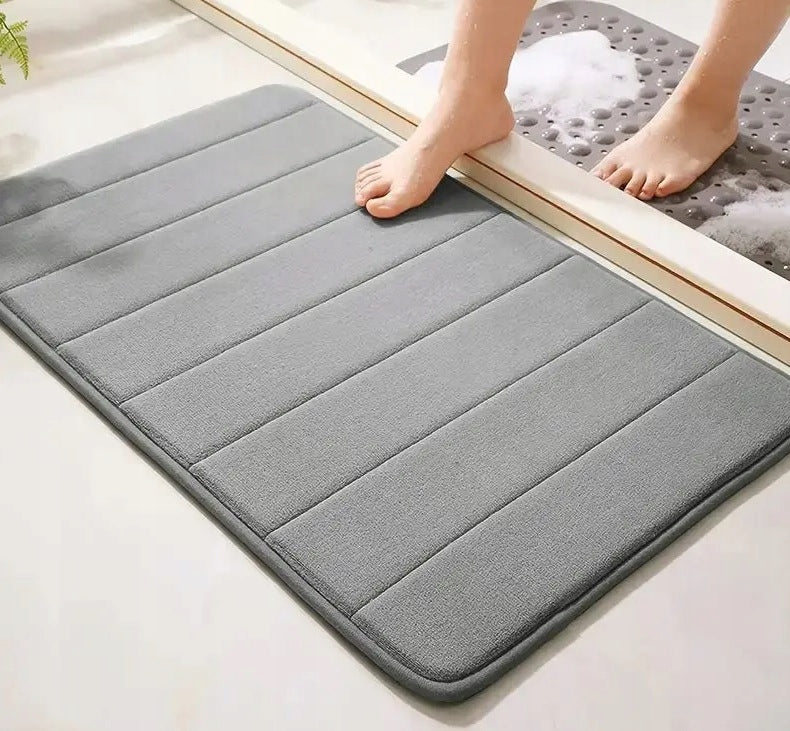 LARGE BATHROOM MAT SHOWER RUG BATHTUB GREY 50X80 XL Brand no brand
