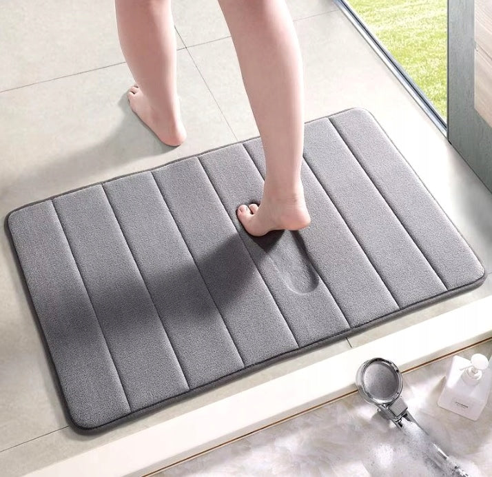 LARGE BATHROOM MAT SHOWER RUG BATHTUB GREY 50X80 XL Packaging status original