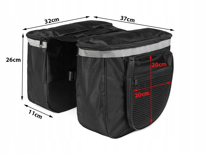 LARGE BICYCLE BAG 28L - BICYCLE POUCH TRUNK LARGE TRUNK - CE Model Kindi