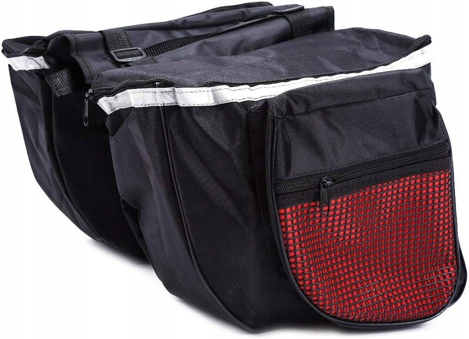 LARGE BICYCLE BAG DOUBLE POUCH FOR TRUNK Two Chambers Bicycle Kind rear