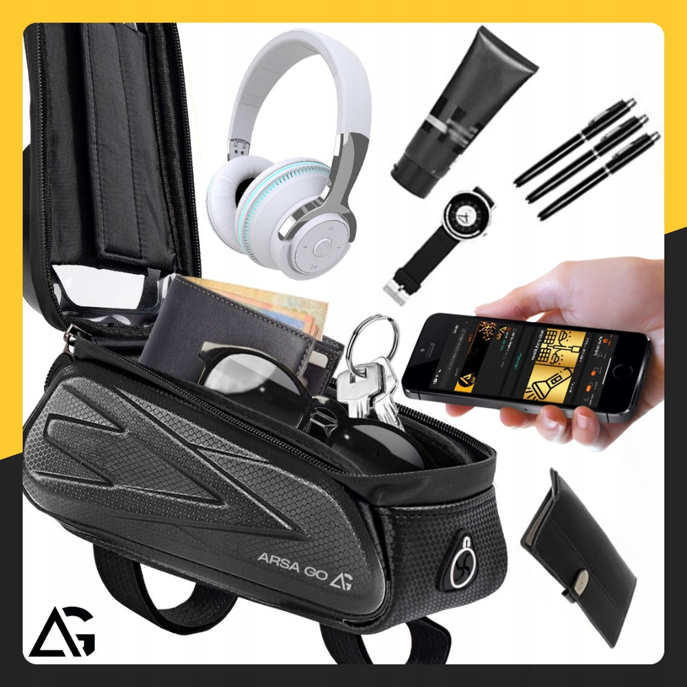 LARGE BICYCLE POUCH BICYCLE BAG HOLDER PHONE CASE WATERPROOF Packaging status original