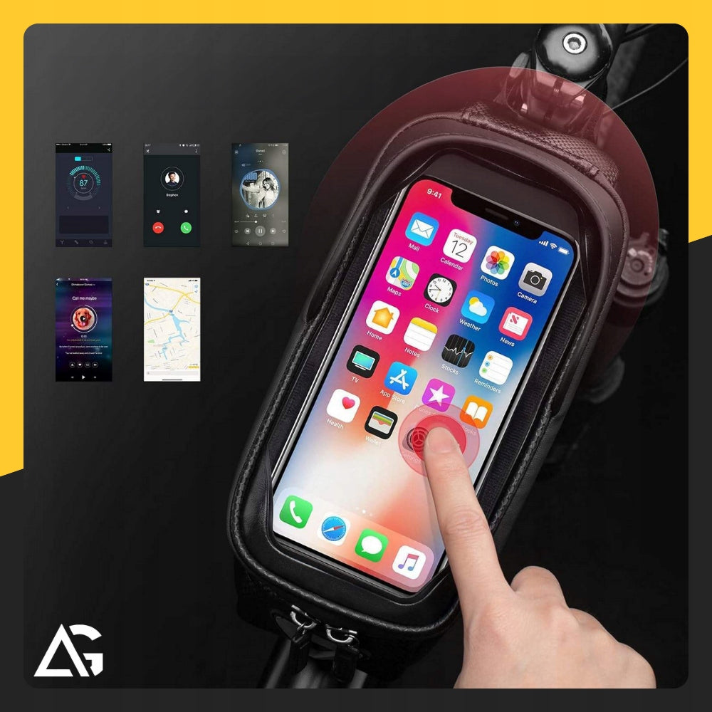 LARGE BICYCLE POUCH BICYCLE BAG HOLDER PHONE CASE WATERPROOF Packaging status original