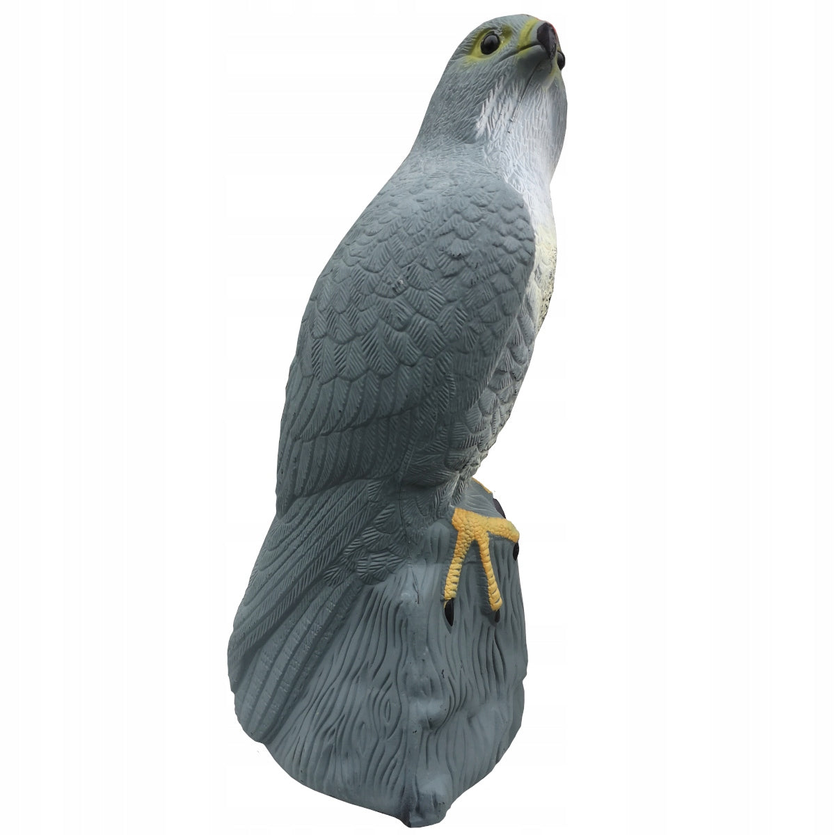 LARGE BIRD REPELLENT PIGEON STARLINGS FALCON ON ROCK EFFECT SHINY EYES Batteries included yes