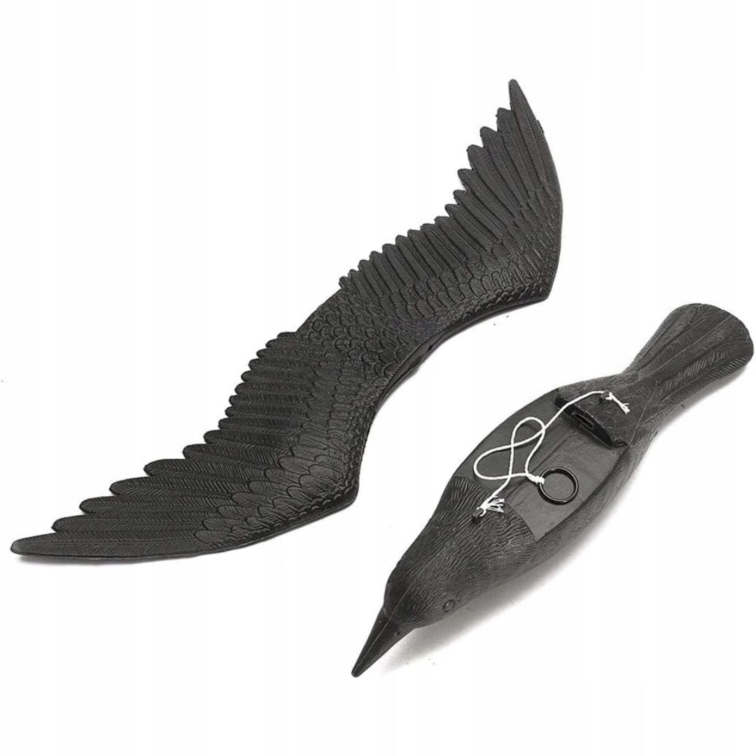 LARGE BLACK RAVEN IN FLIGHT PIGEON BIRD REPELLENT STARLINGS FOR BALCONY 3PCS Manufacturer code Korbi CZARNY KRUK W LOCIE ODSTRASZACZ PTAKÓW
