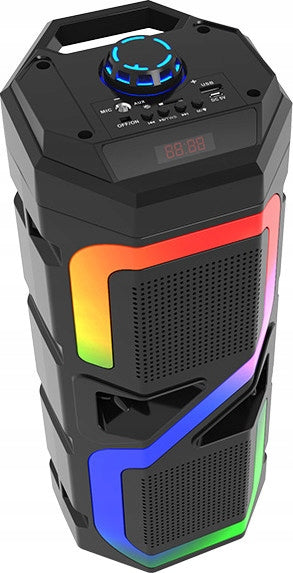LARGE BLUETOOTH SPEAKER WIRELESS PORTABLE SPEAKER WITH RADIO FM RGB LED Packaging status original