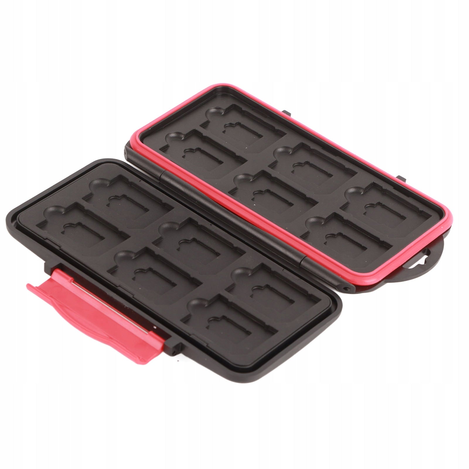 LARGE BOX CASE MEMORY CARD ORGANIZER 12 MEMORY CARDS WATERPROOF Packaging status original