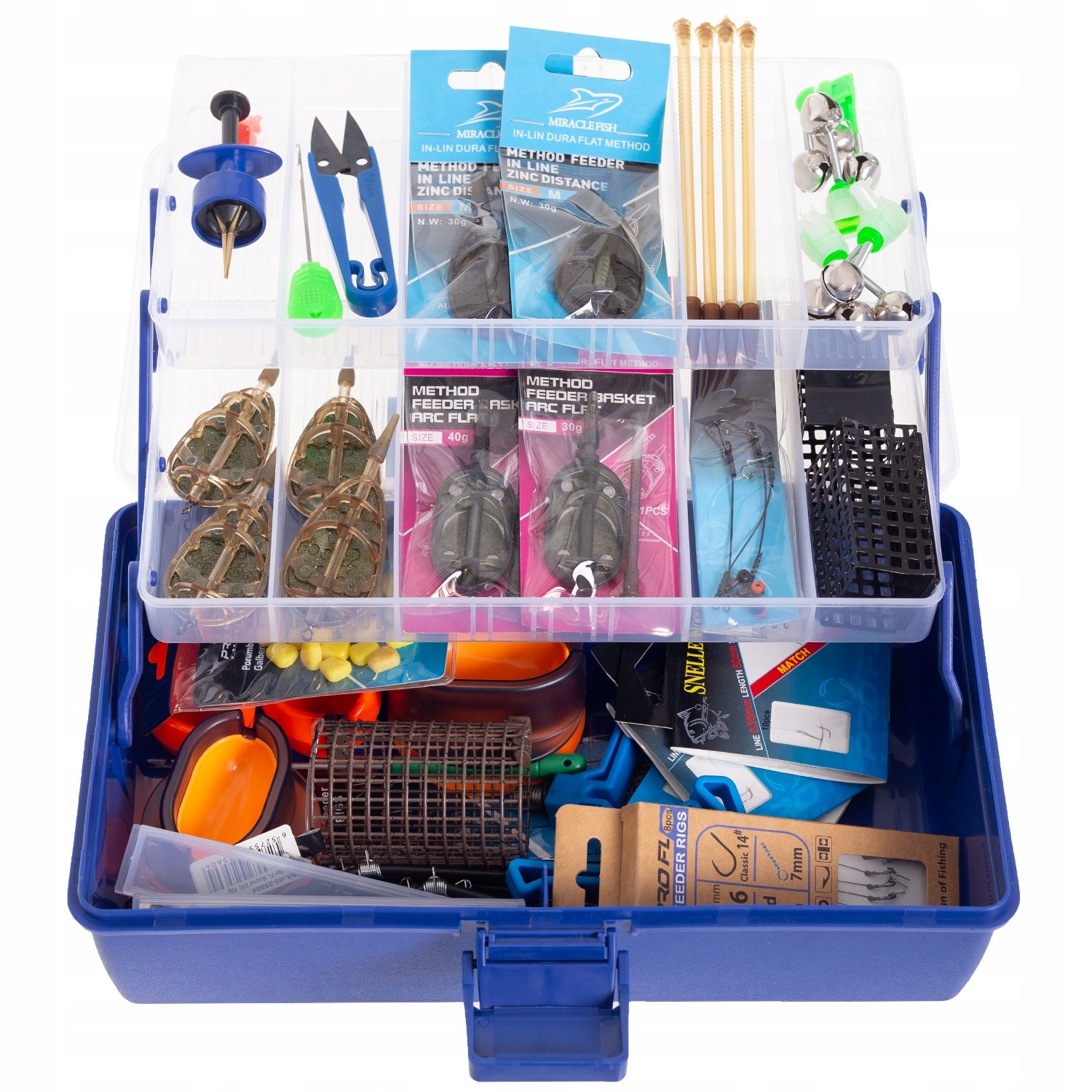 LARGE BOX FISHING SET ACCESSORIES 181 ELEMENT. FOR GIFT FEEDER GROUND Packaging status original
