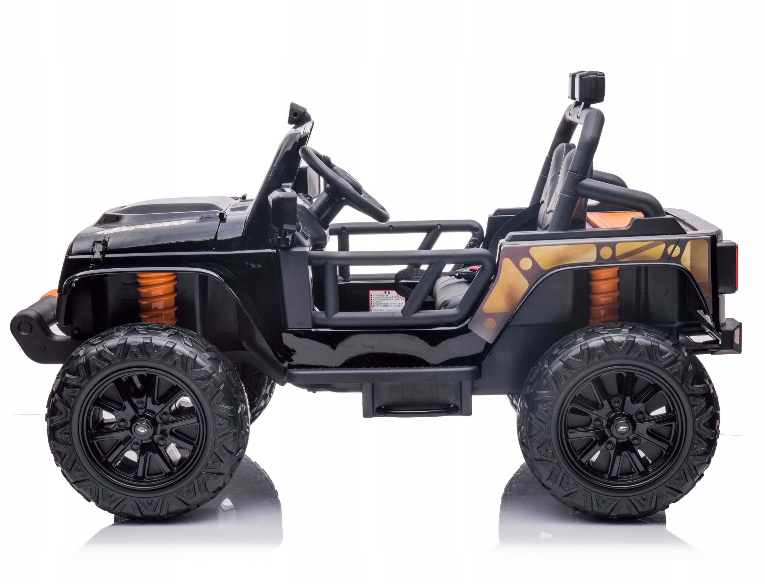LARGE Battery Operated Off-Road Buggy 4 Motors 45W Leather EVA Wheels LEDs Vehicle length 123 cm