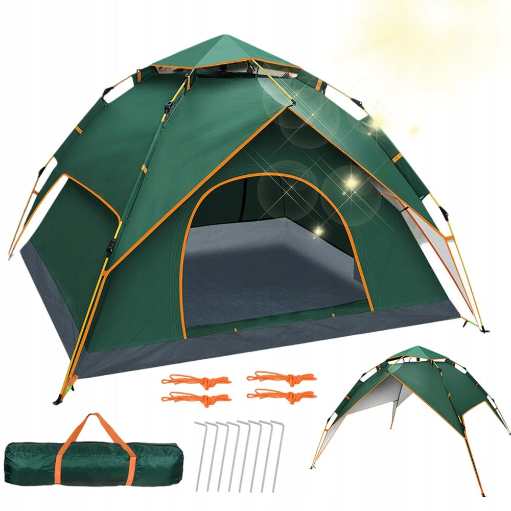 LARGE CAMPING GARDEN TENT 4 PERSONS 235X185X135CM