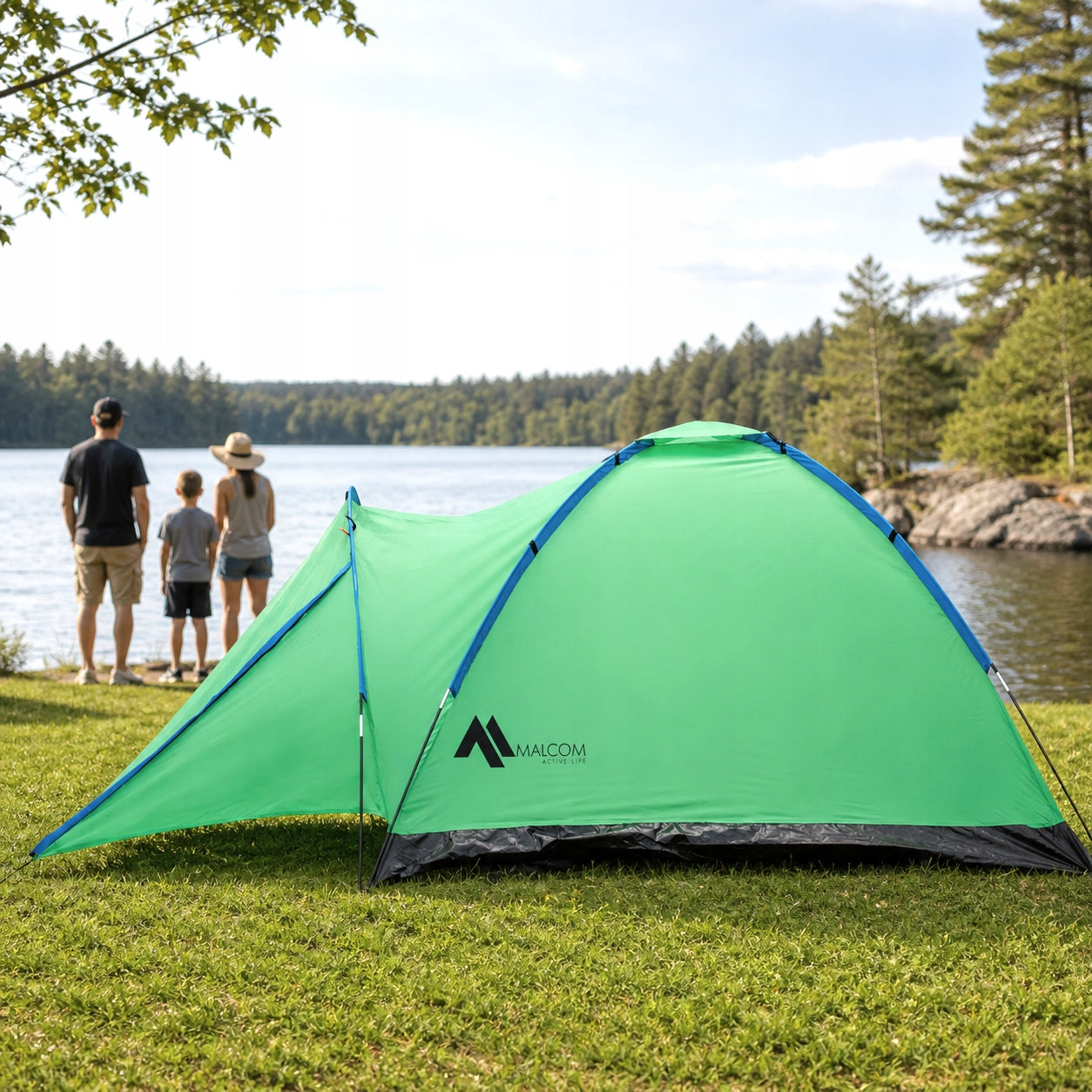 LARGE CAMPING GARDEN TENT 6-PERSON IGLO 240x290cm XXL Manufacturer code SDH098-K