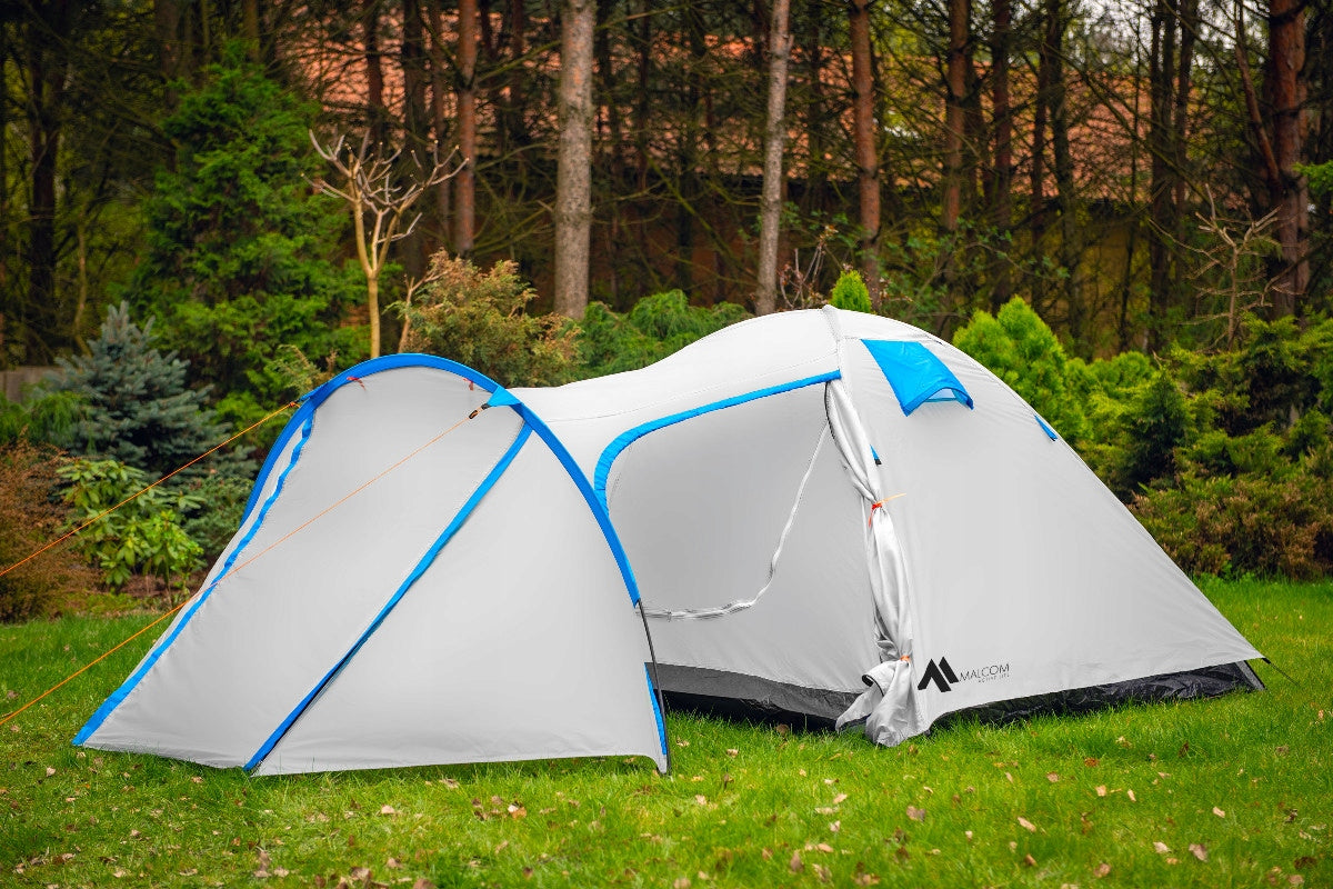LARGE CAMPING HIKING TENT 4-PERSON IGLO WATERPROOF 180x310cm XXL Packaging status original