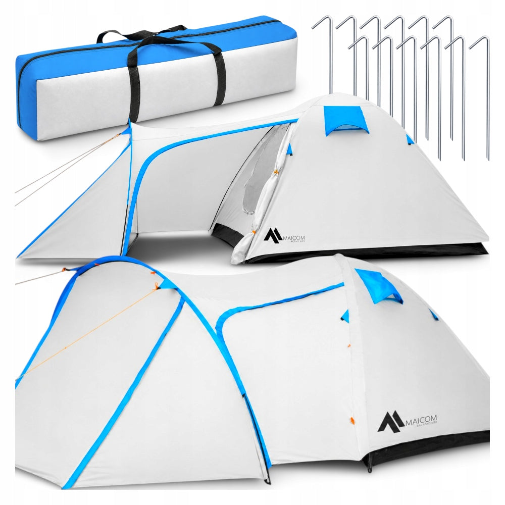 LARGE CAMPING HIKING TENT 4-PERSON IGLO WATERPROOF 180x310cm XXL