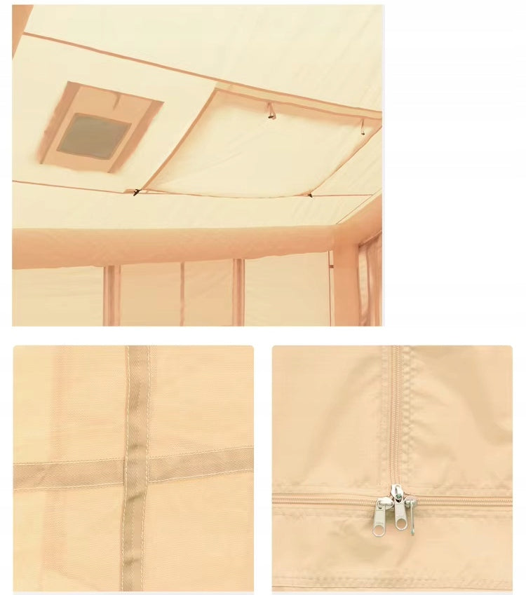 LARGE CAMPING TENT PUMPED 8 PERSON INFLATABLE PUMP 12m2 400x300cm Number of people over 6