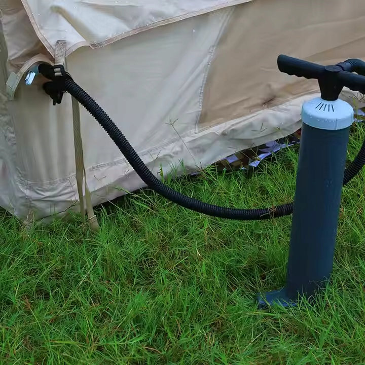 LARGE CAMPING TENT PUMPED 8 PERSON INFLATABLE PUMP 12m2 400x300cm Waterproofness 3000 mm