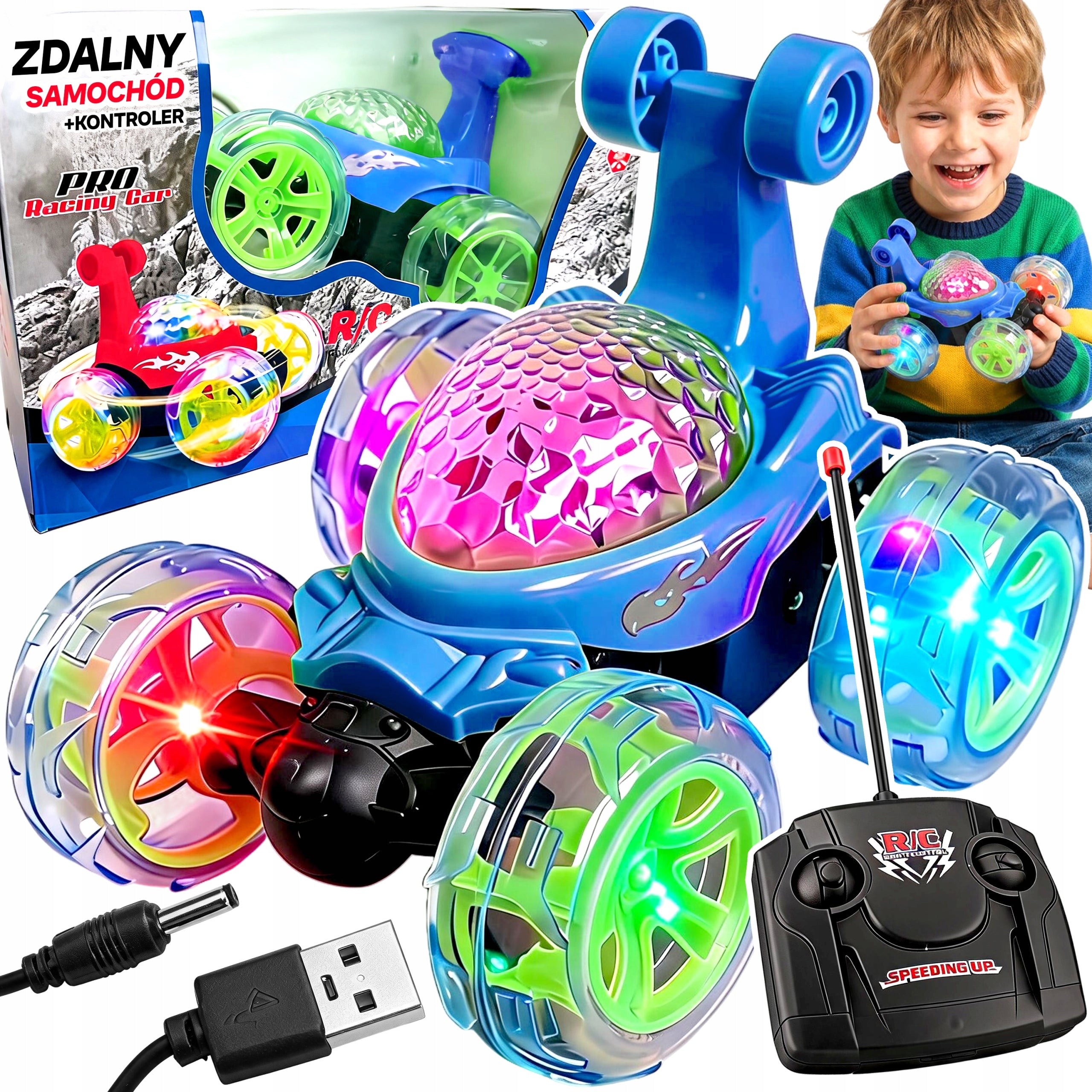 LARGE CAR DANCING REMOTE CONTROLLED STUNTMAN TWISTER AUTO ACROBAT