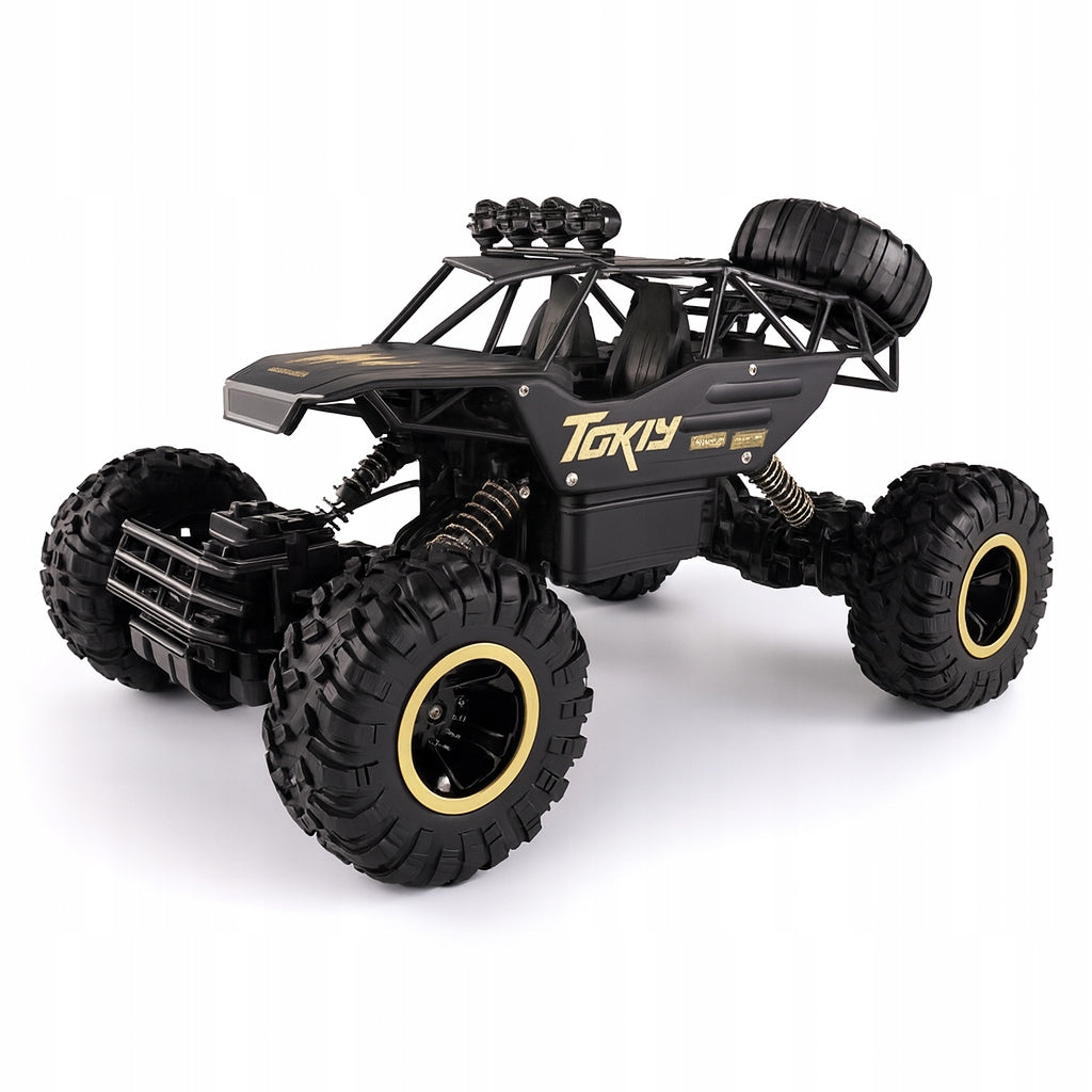 LARGE CAR REMOTE CONTROLLED AUTO RC OFF-ROAD MONSTER 4x4 METAL LED