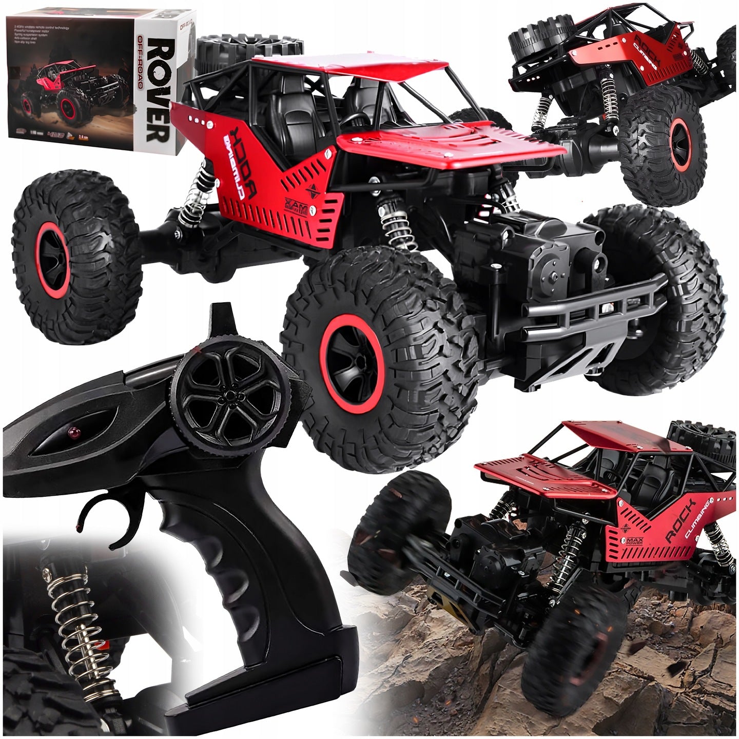LARGE CAR REMOTE CONTROLLED CAR RC METAL OFF-ROAD 1:16 REMOTE CONTROL DRIVE 4X4