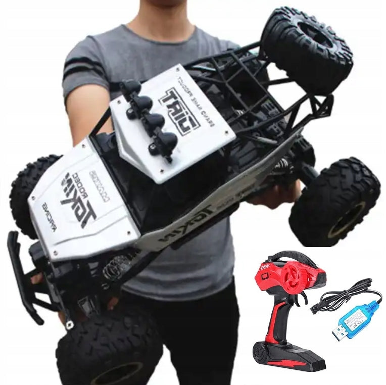 LARGE CAR REMOTE CONTROLLED DRIVE 4x4 AUTO REMOTE CONTROL RC METAL BUGGY 36cm