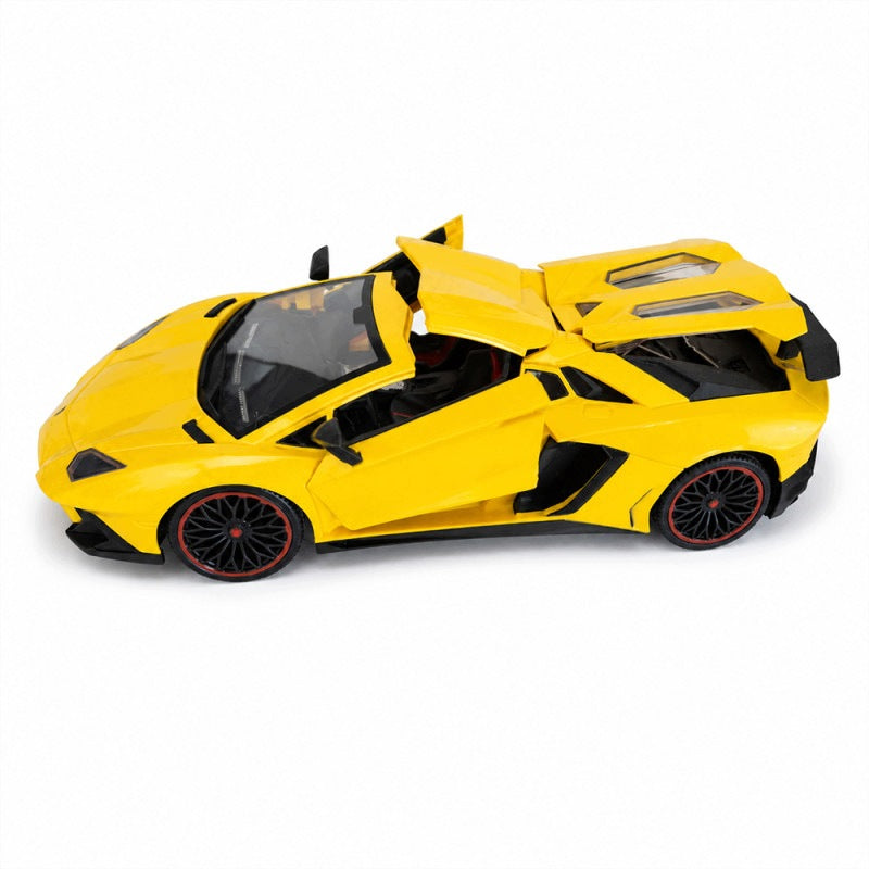 LARGE CAR REMOTE CONTROLLED SMOKE REMOTE CONTROLLED BY GESTURES YELLOW Packaging status original