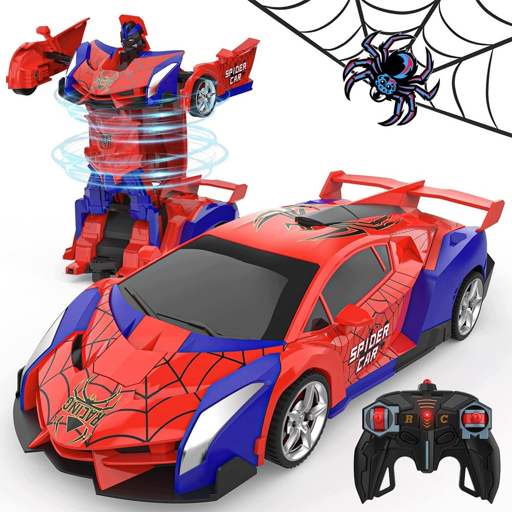 LARGE CAR ROBOT SPIDER REMOTE CONTROLLED 2IN1 LIGHTS SOUNDS NEW Brand no brand