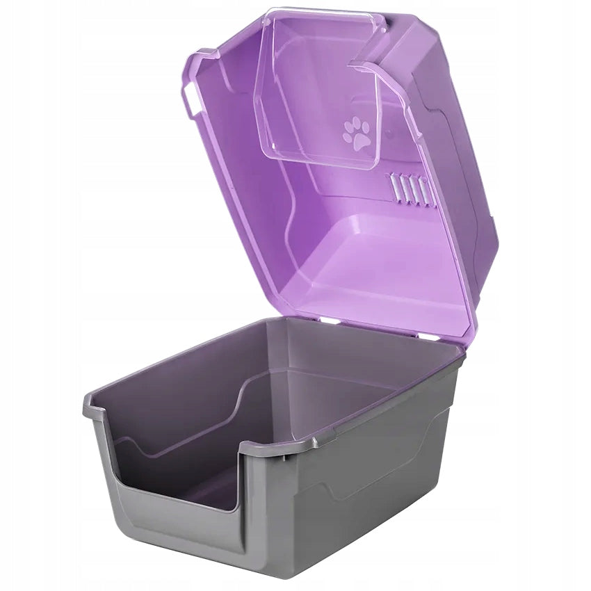 LARGE CAT LITTER BOX WITH FILTER + SPATULA FREEBIE Model 143