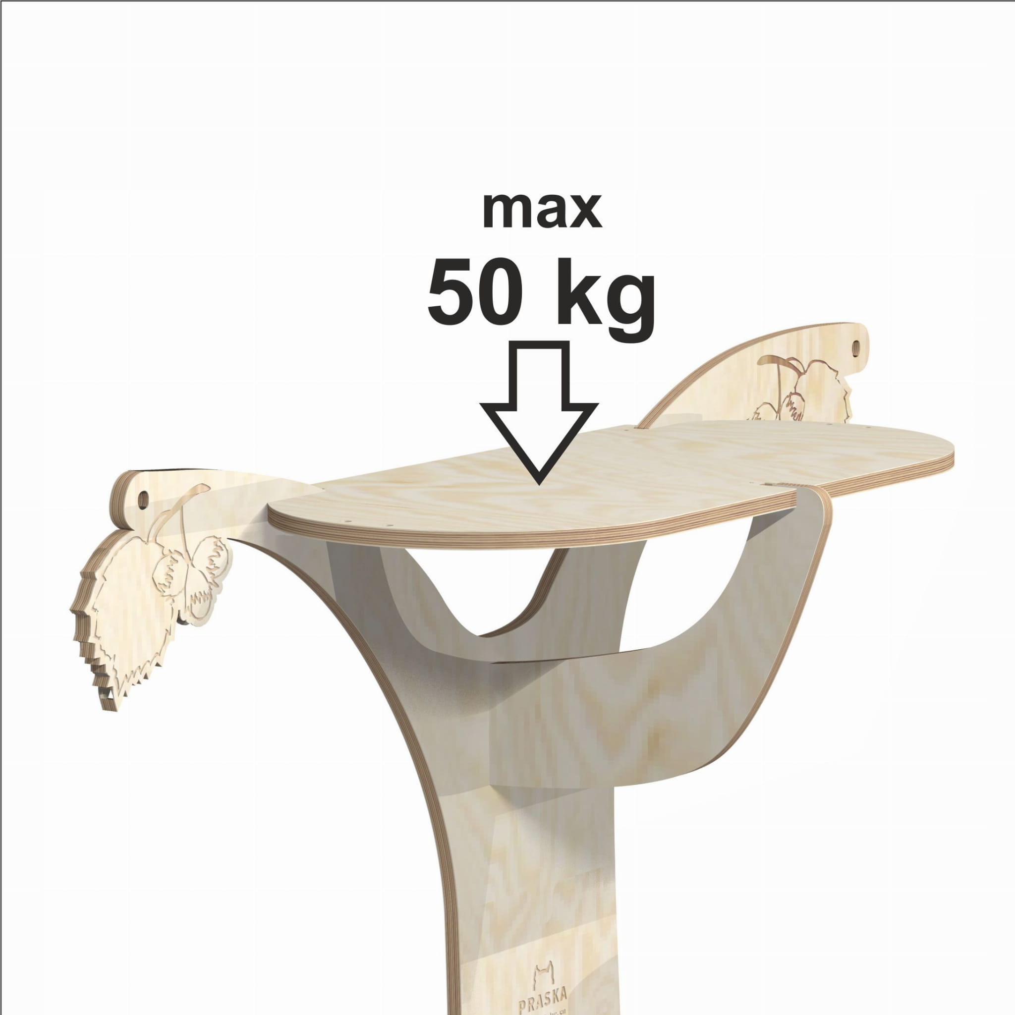 LARGE CAT SCRATCHER TREE BIRCH 146x160x40cm COLOR SELECTION Kind small scratching post floor-to-ceiling cat tree tall scratching post bed scratching mats scratching post other