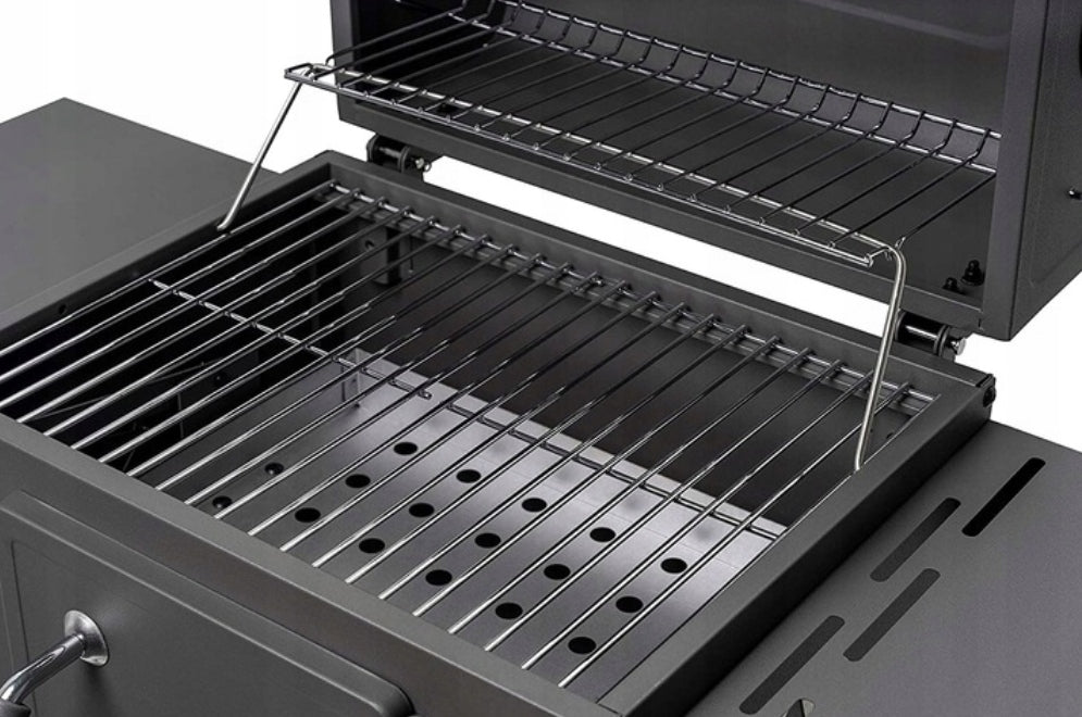 LARGE CHARCOAL GRILL WITH HALVES AND ASHTRAY Grill width 100 cm