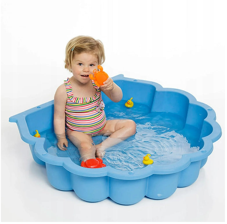 LARGE CLOSED SANDBOX XXL POOL 2in1 GARDEN SHELL FOR CHILDREN FUN Brand Paradiso Toys