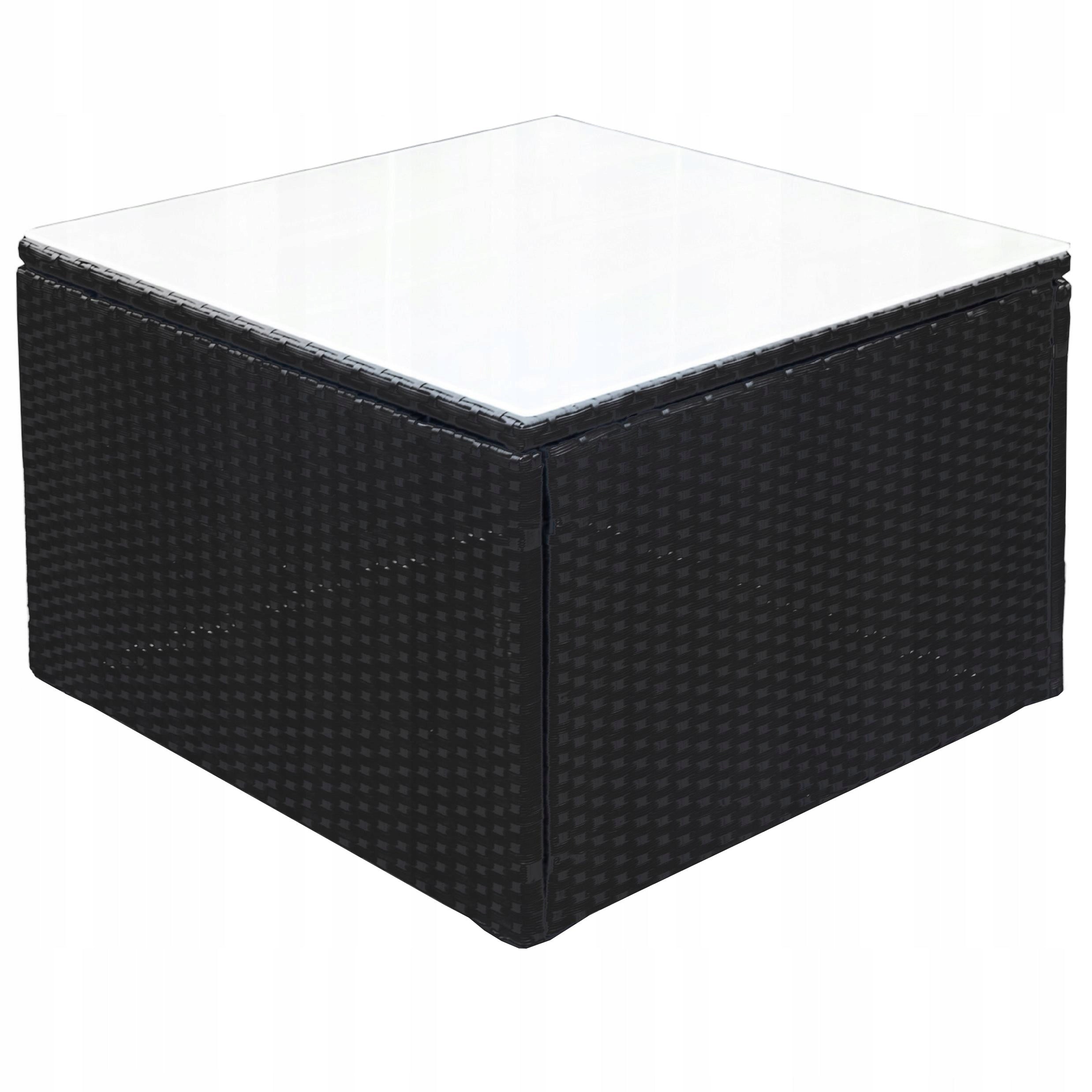 LARGE CORNER CHIRO GARDEN FURNITURE COUCH + TABLE Color black