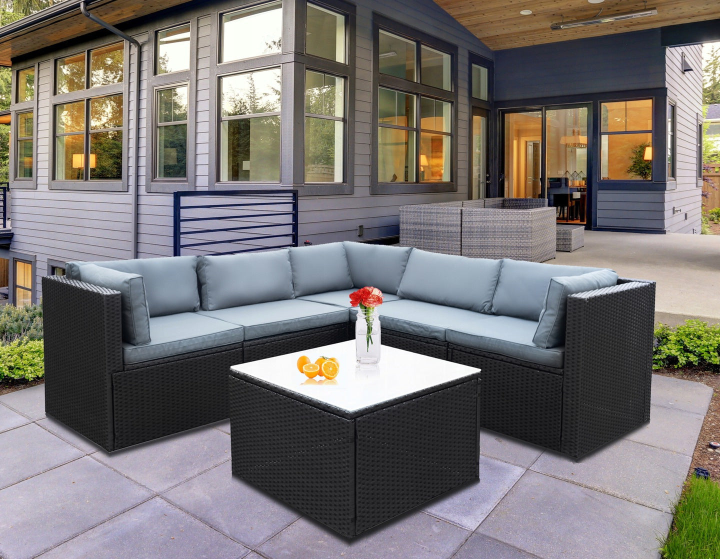 LARGE CORNER CHIRO GARDEN FURNITURE COUCH + TABLE EAN (GTIN) 5903816900623
