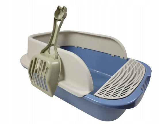 LARGE Cat Cuvette OPEN SOLID DURABLE For Litter With Frame + SPATULA Brand Brexitaw