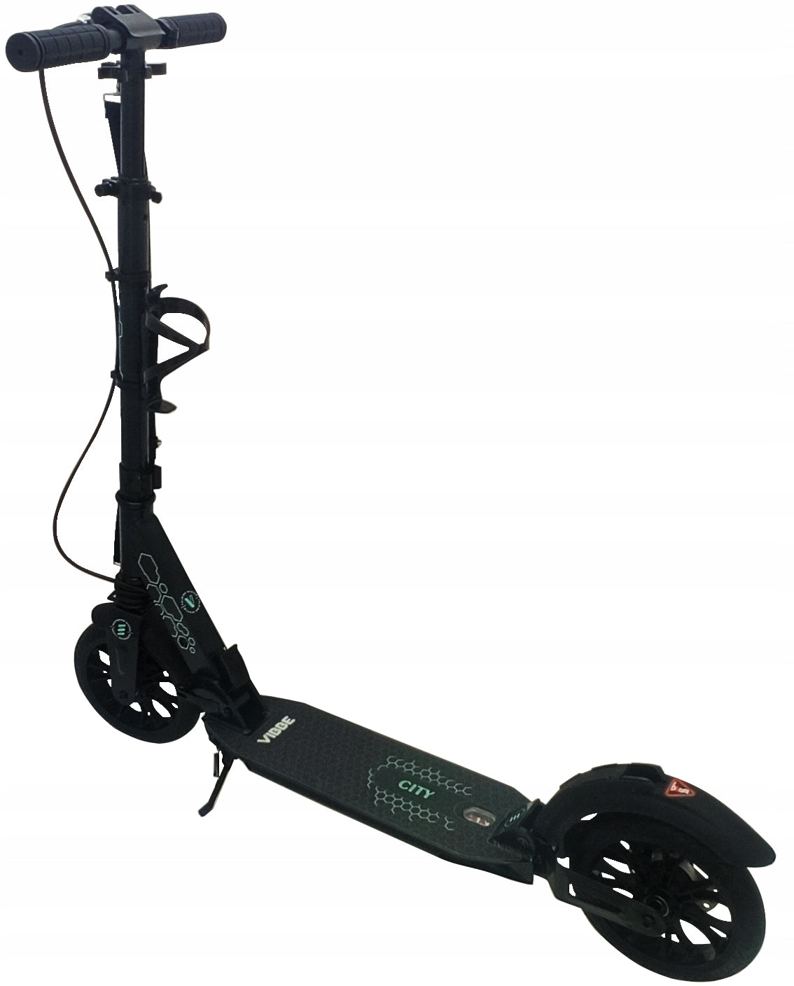 LARGE City Scooter VIBBE 200mm disc brake shock absorber folding Frame aluminum