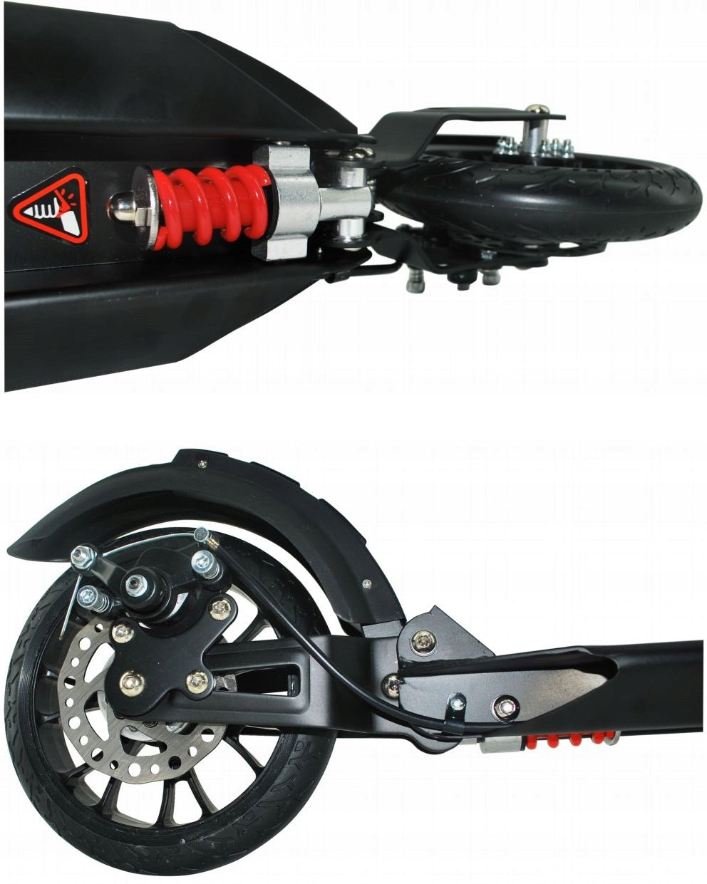 LARGE City Scooter VIBBE 200mm disc brake shock absorber folding Kind two-wheeled