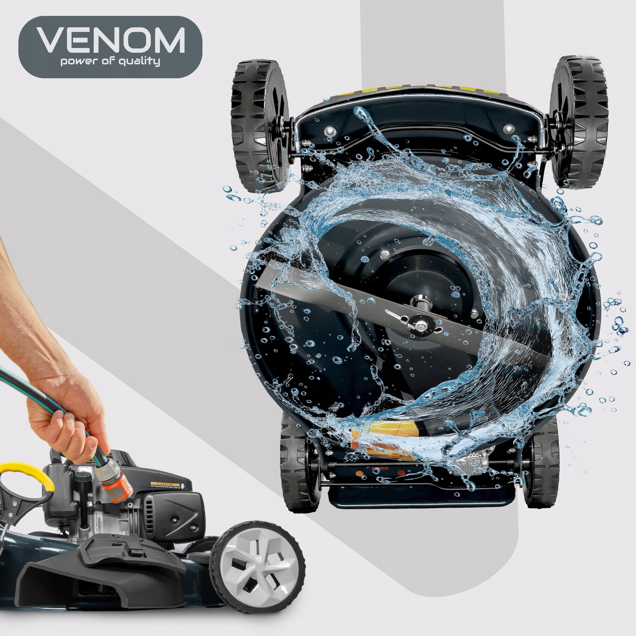 LARGE DIESEL MOWER VENOM EL. START 56CM WITH DRIVE POWERFUL LONCIN 224cc Mowing width 56 cm