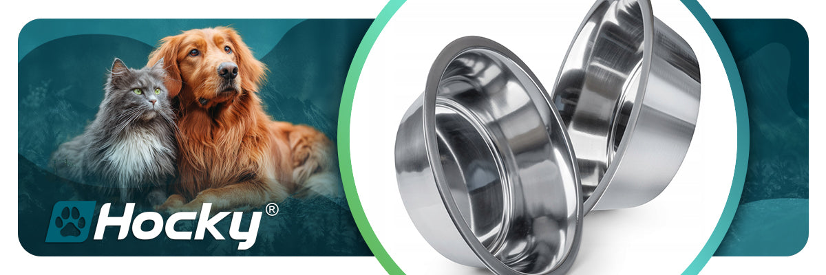 LARGE DOG BOWL 6,7l METAL Silver STAINLESS STEEL WATER FOOD Device type single bowl