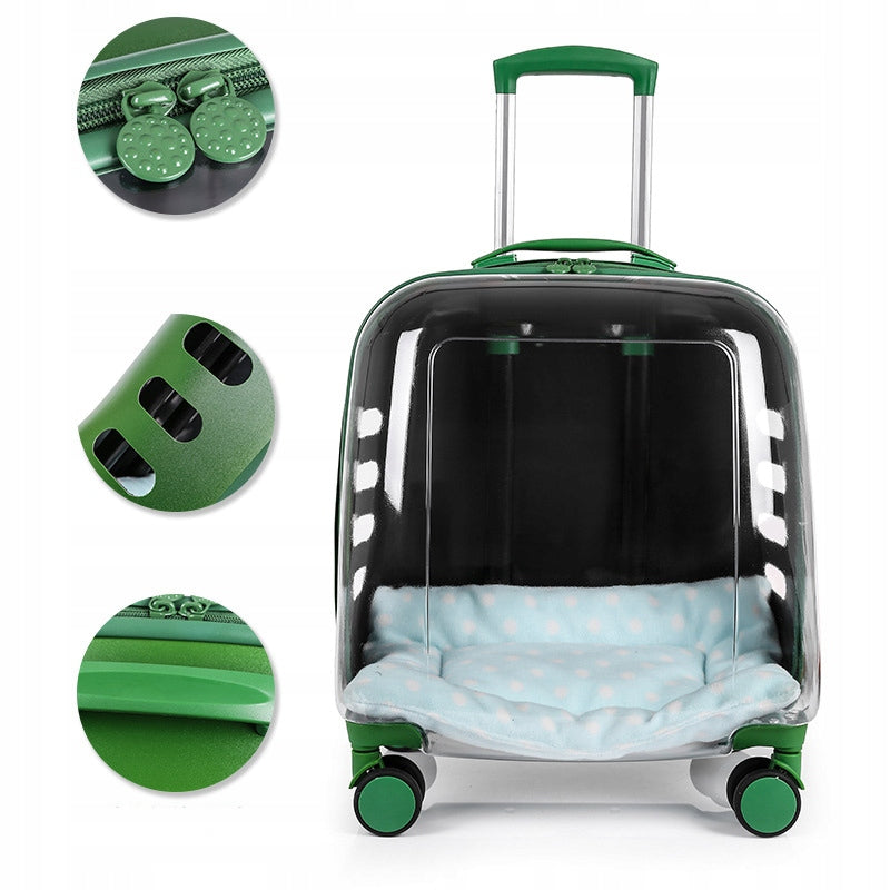 LARGE DOG CAT CARRIER WITH UNIVERSAL WHEEL Brand no brand