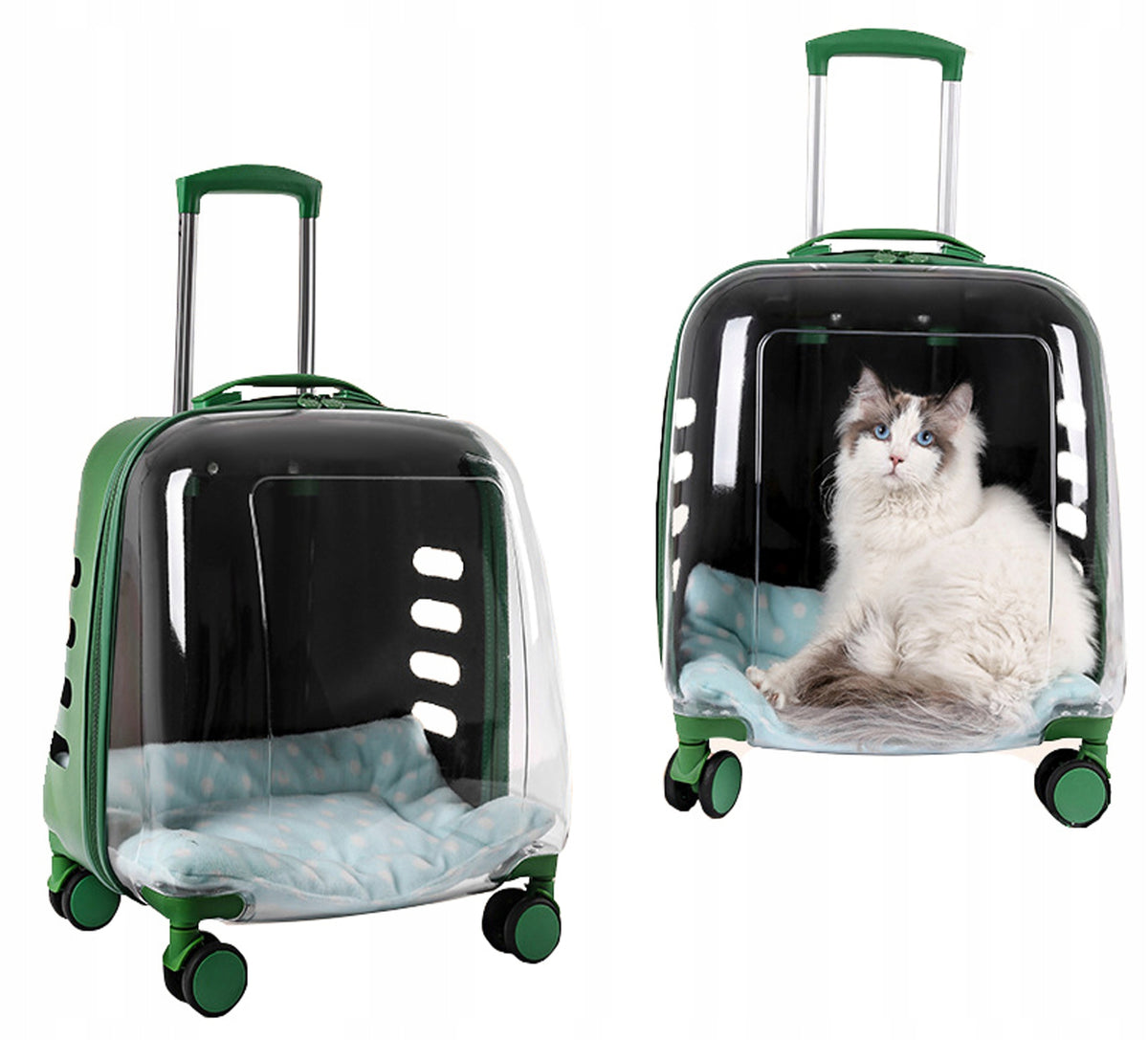 LARGE DOG CAT CARRIER WITH UNIVERSAL WHEEL