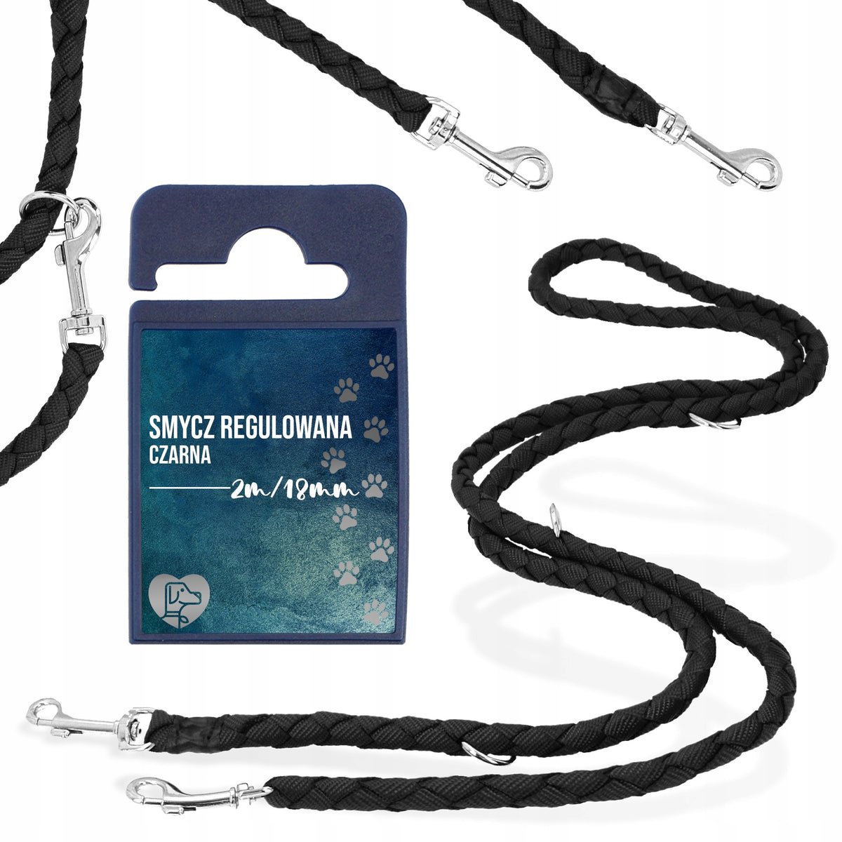 LARGE DOG LEASH 2 M TRAINING ADJUSTABLE RUNNING STRONG GRU 5F