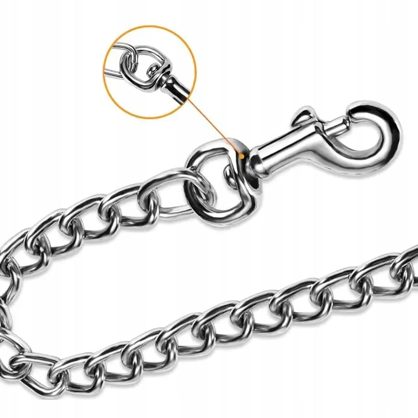 LARGE DOG LEASH TRADITIONAL STRONG CHAIN LEASH FOR DOGS SAFE Brand Reverse