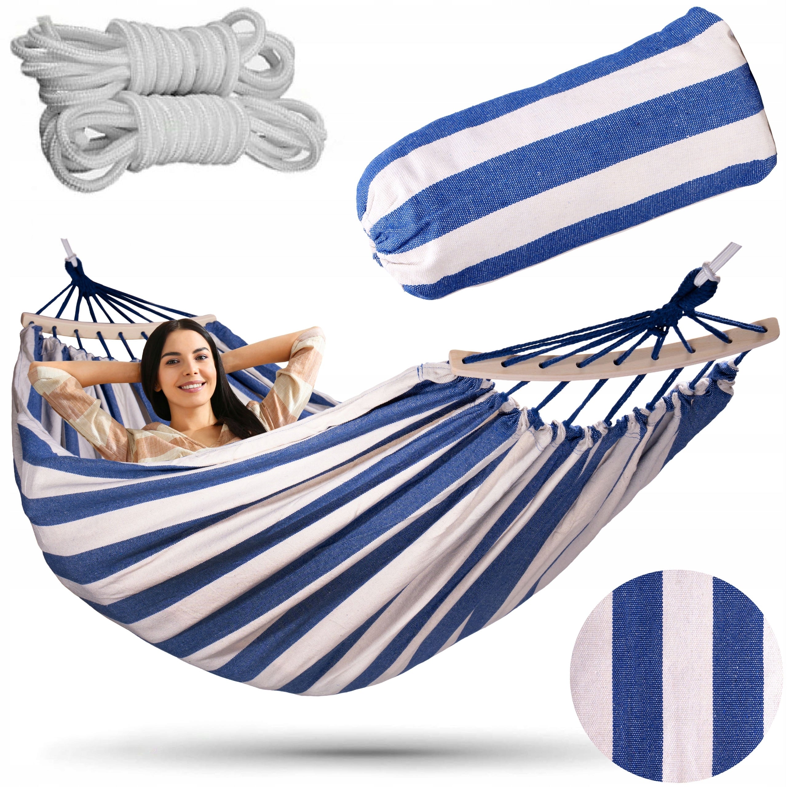 LARGE DOUBLE HAMMOCK GARDEN BRAZILIAN TOURIST STRONG XXL COVER