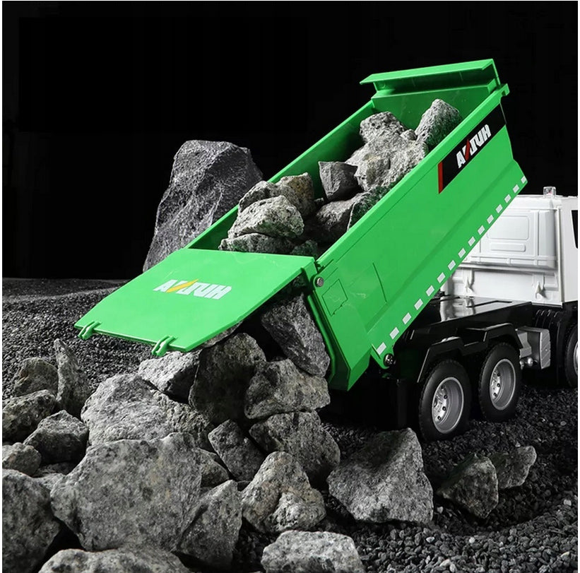 LARGE DUMP TRUCK REMOTE CONTROLLED AUTO RC TIR FOR REMOTE CONTROL BATTERY Brand Huina