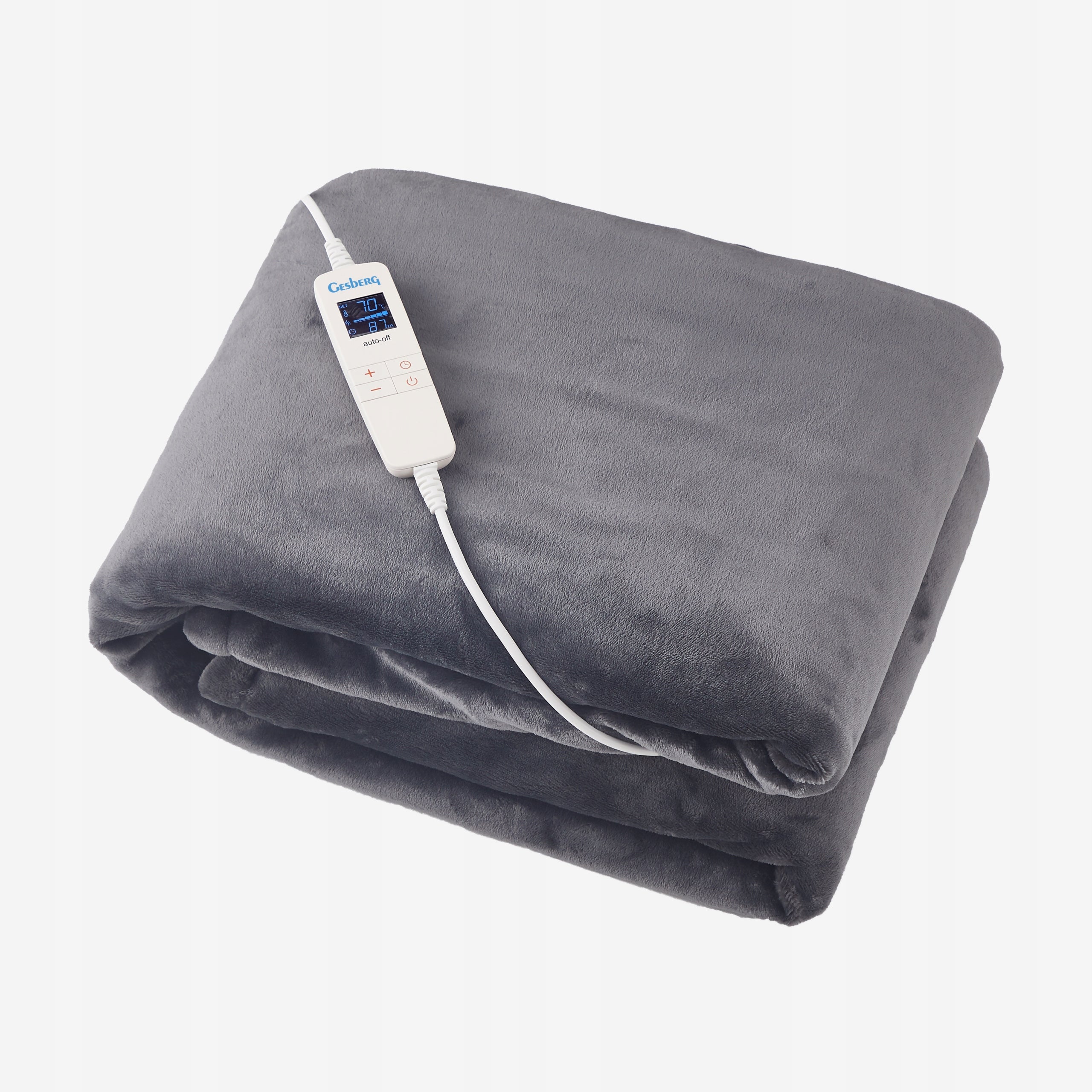 LARGE ELECTRIC BLANKET GESBERG SUPER SOFT LCD 180x130 CHRISTMAS GIFT Packaging status original