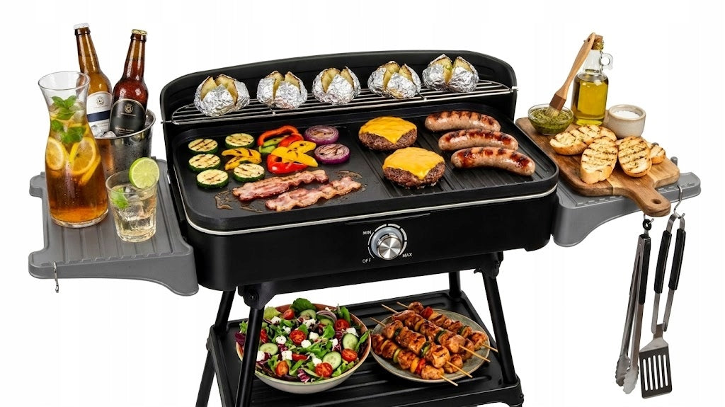 LARGE ELECTRIC GRILL GARDEN AND KITCHEN Grate Detachable FROM RACK XL Manufacturer code elektryczna płyta grillowa na balkon taras