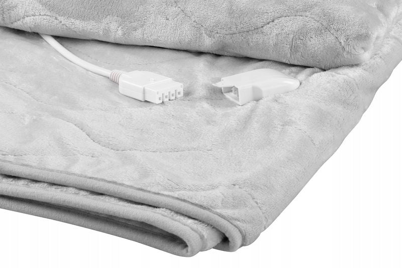 LARGE ELECTRIC HEATING BLANKET FLANNEL GREY SOFT PILOT XL 180x130 CM Color gray