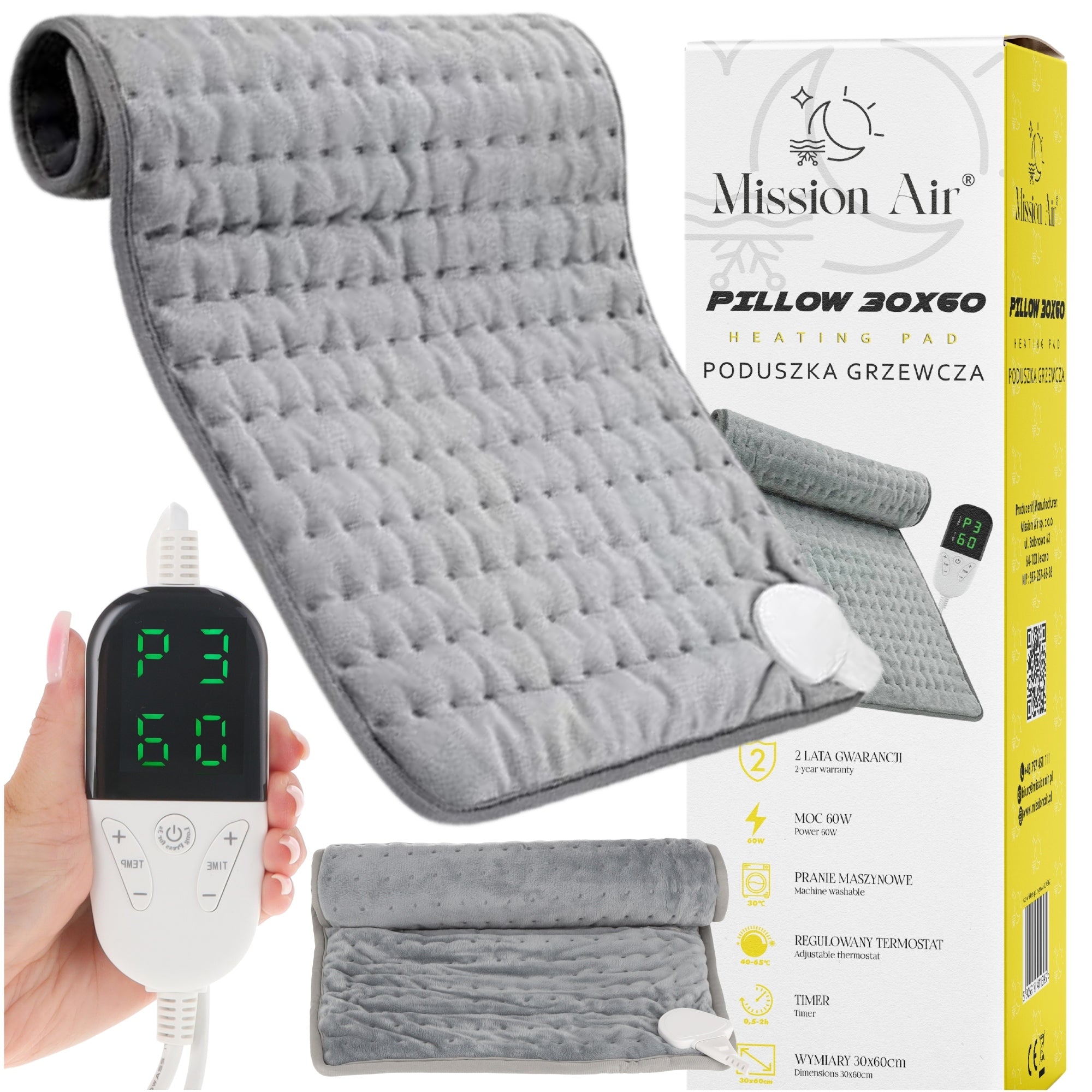 LARGE ELECTRIC HEATING CUSHION THERMOFOR XL 60x30 60W
