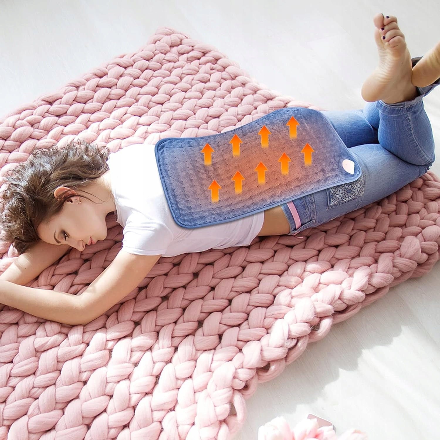 LARGE ELECTRIC PILLOW HEATED HOT WATER BOTTLE WARMING MAT XXL 60x30 Packaging status original