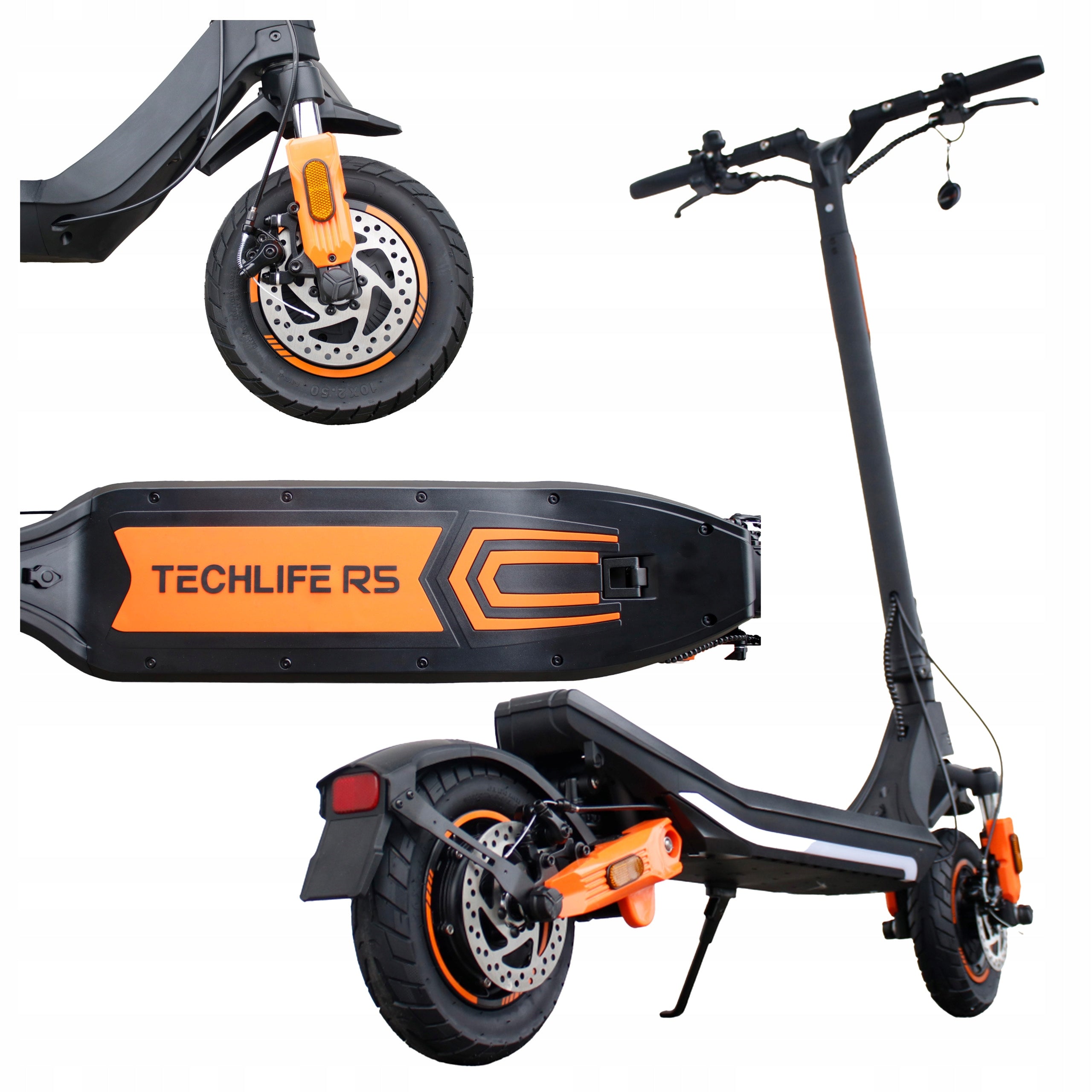 LARGE ELECTRIC SCOOTER LONG PLATFORM RANGE 60KM TECHLIFE R5