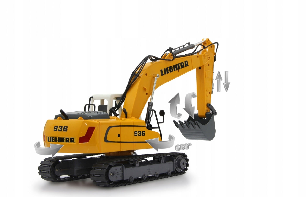 LARGE EXCAVATOR LIEBHERR R936 ON TRACKS 50CM Color multicolor