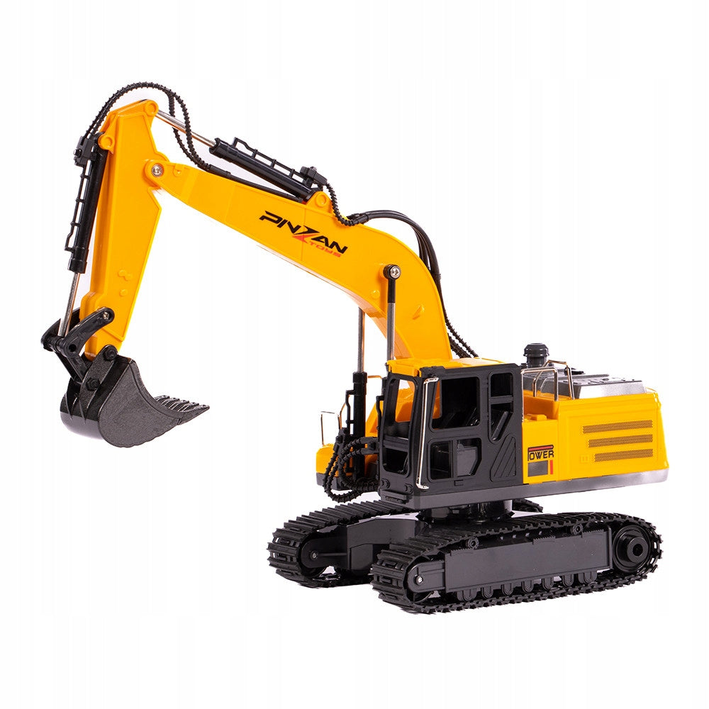 LARGE EXCAVATOR REMOTE CONTROLLED CONSTRUCTION VEHICLE REMOTE CONTROL METAL BUCKET SMOKE Brand no brand