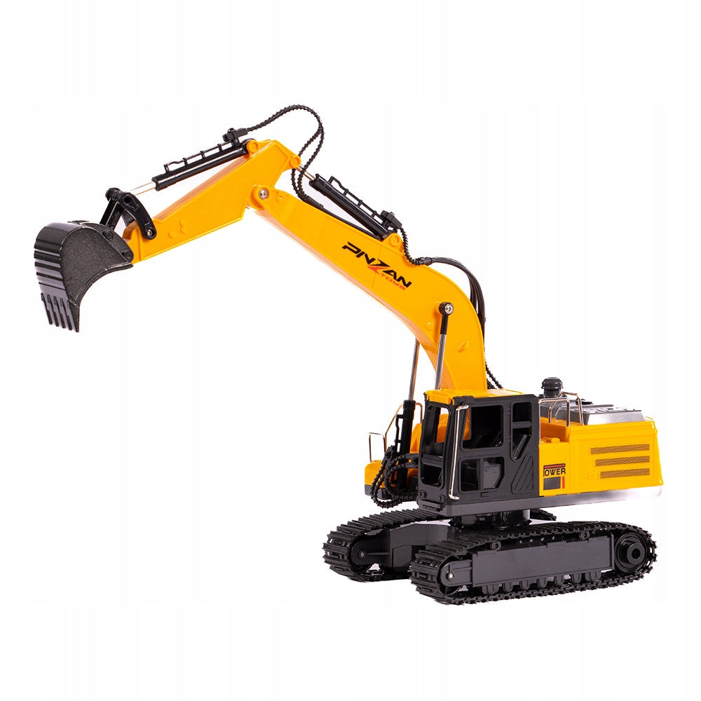LARGE EXCAVATOR REMOTE CONTROLLED CONSTRUCTION VEHICLE REMOTE CONTROL METAL BUCKET SMOKE Manufacturer code Zabawka Koparka RC-58